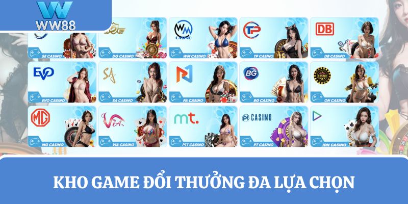 Kho game đổi thưởng đa lựa chọn
