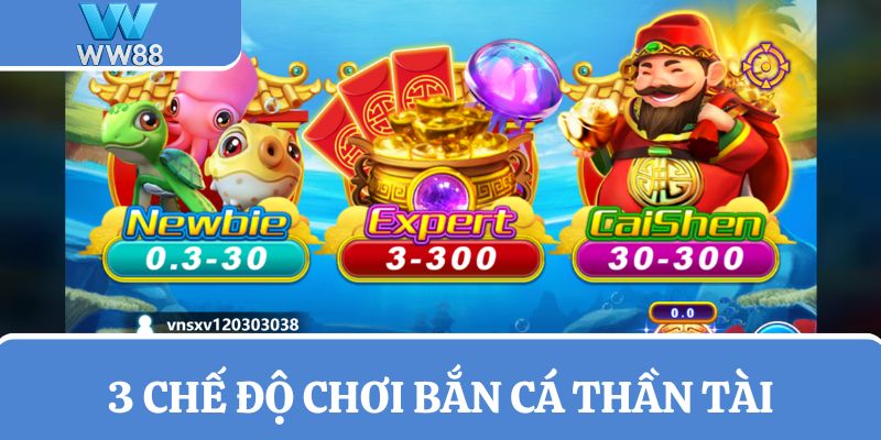 Game bắn cá Thần Tài có chế độ chơi đa dạng
