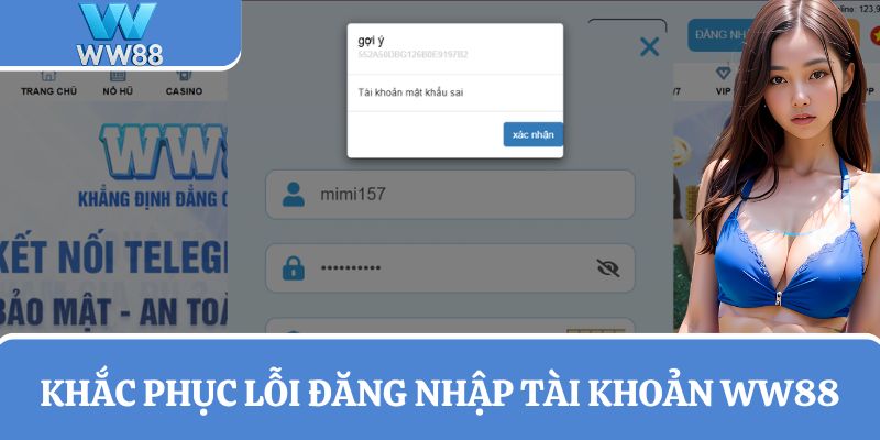 Khắc phục lỗi đăng nhập tài khoản WW88