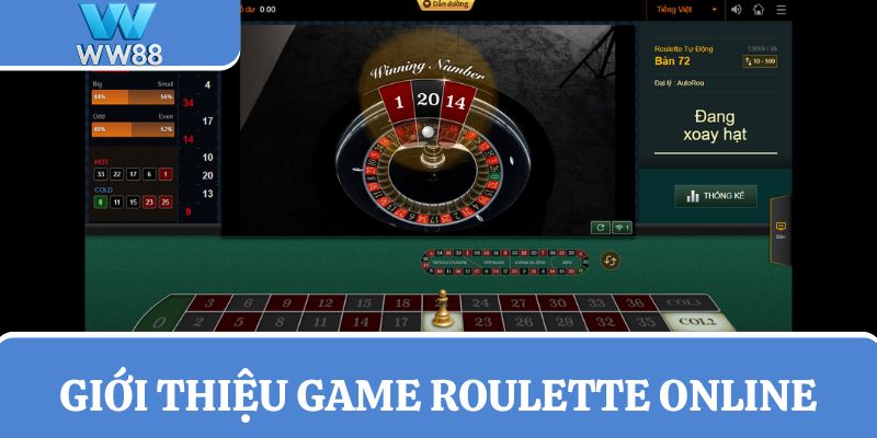 Trò chơi Roulette online tại sòng bạc WW88